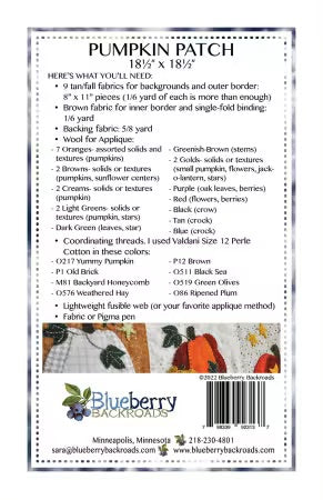 #125 Pumpkin Patch From Blueberry Backroads - PAPER/PRINTED