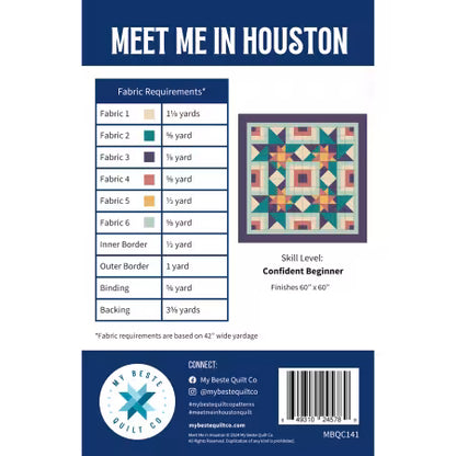 Meet Me In Houston From My Beste Quilt Co By Renee Den Beste - PAPER/PRINTED