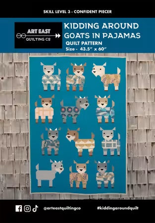 Kidding Around Goats in Pajamas From Art East Quilting Co - PAPER/PRINTED