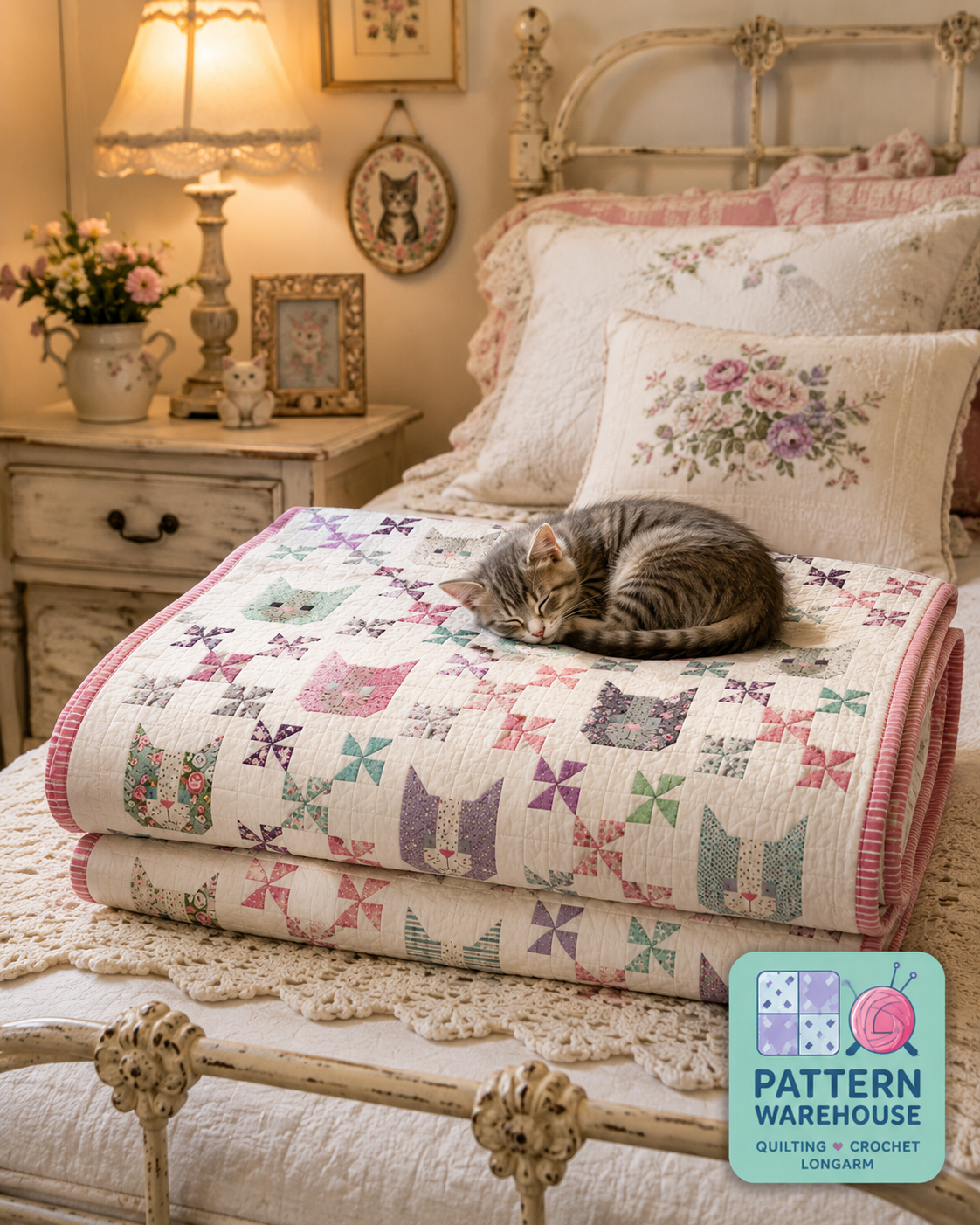 #298 Kittens Quilt Pattern By Camille Roskelley From Thimble Blossoms - PAPER/PRINTED