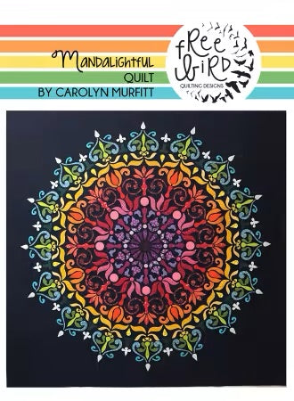 Mandalightful Quilt From Free Bird Quilting Designs By Carolyn Murfitt - PAPER/PRINTED