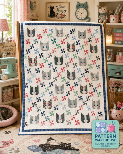 #298 Kittens Quilt Pattern By Camille Roskelley From Thimble Blossoms - PAPER/PRINTED