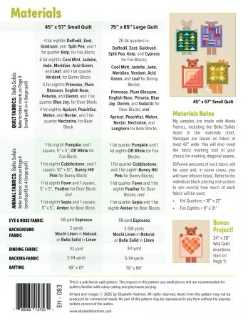 Show and Tell Quilt Pattern by Elizabeth Hartman - PAPER/PRINTED