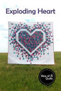 Exploding Heart From Slice of Pi Quilts by Laura Piland - PAPER/PRINTED