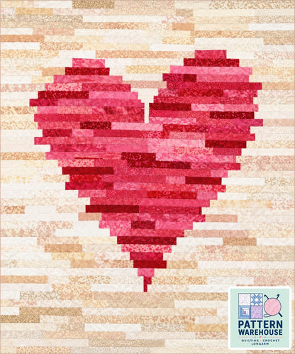 Have a Heart, a Jelly Roll Friendly Scrap Quilt Pattern From J Michelle Watts Designs- PAPER/PRINTED