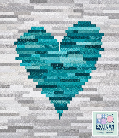 Have a Heart, a Jelly Roll Friendly Scrap Quilt Pattern From J Michelle Watts Designs- PAPER/PRINTED