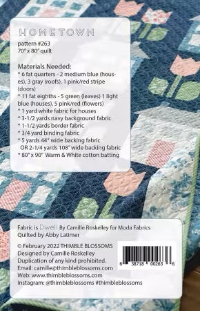 #263 Hometown Quilt Pattern By Camille Roskelley From Thimble Blossoms - PAPER/PRINTED