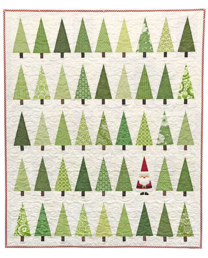 Santa in the Trees Quilt Pattern From Ahhh...Quilting by Cynthia Muir - PAPER/PRINTED