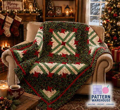 #413 Friendship Log Cabin II Quilt Pattern Diana Beaubien From Pleasant Valley Creations - DIGITAL DOWNLOAD