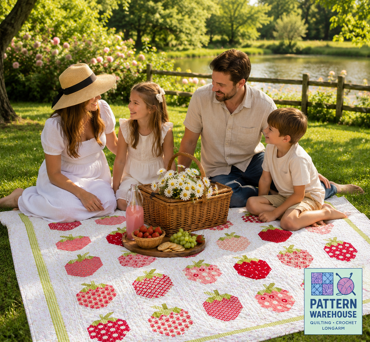 Strawberry Social By Margot Languedoc Designs From The Pattern Basket - PAPER/PRINTED