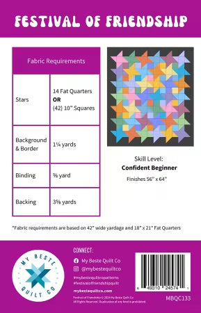 Festival of Friendship From My Beste Quilt Co By Renee Den Beste - PAPER/PRINTED