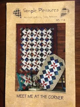 Meet Me at the Corner From Simple Pleasures By Terry Atkinson Includes Pillow Top & Runner Pattern - PAPER/PRINTED