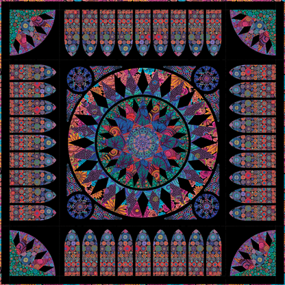 Rose Window From Mariner's Compass By Robin Ruth Design - PAPER/PRINTED