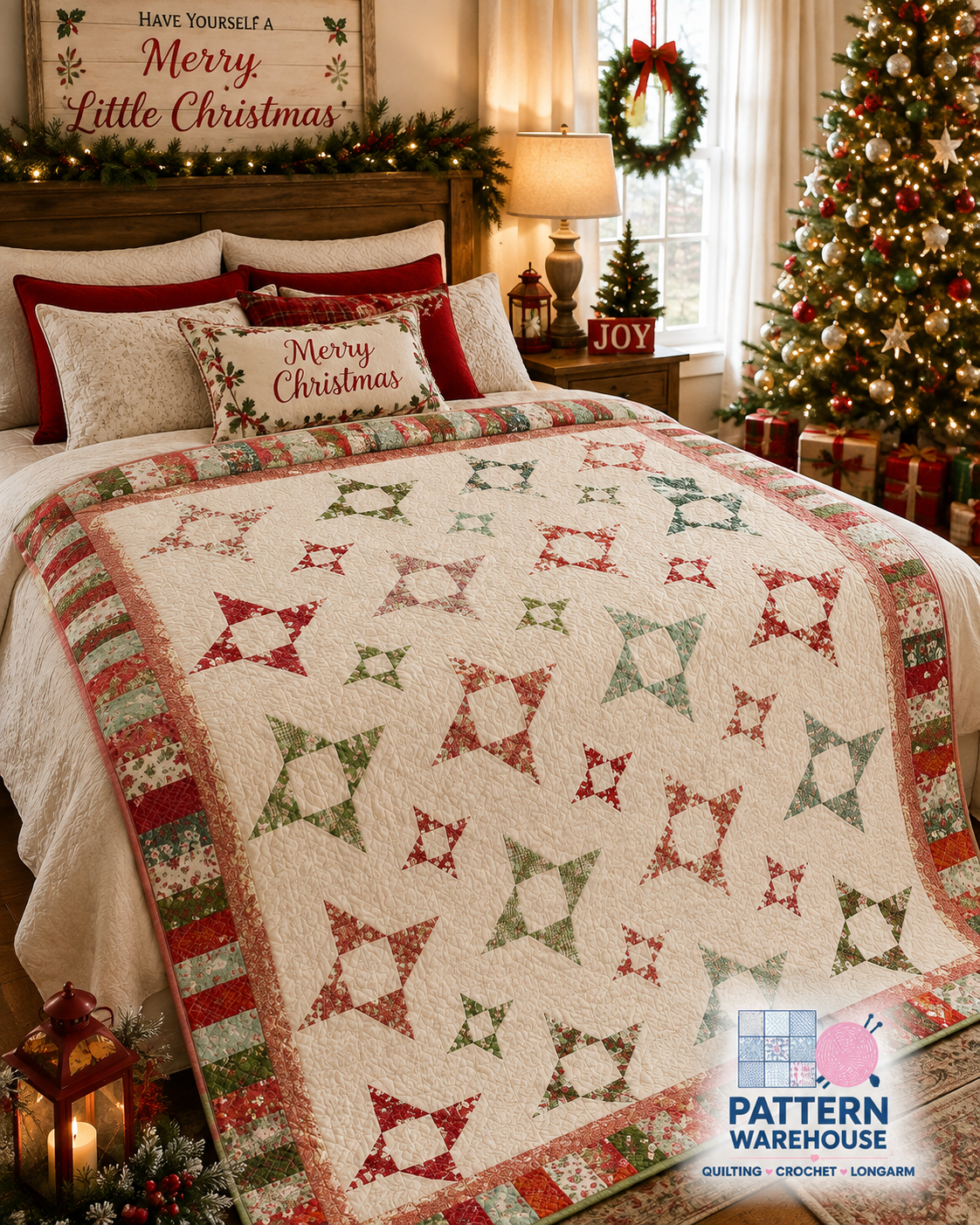 #454 Demi's Star Quilt Pattern by Diana Beaubien From Pleasant Valley Creations - DIGITAL