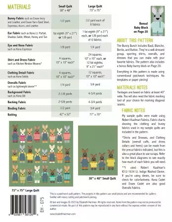 The Bunny Bunch Quilt Pattern From Elizabeth Hartman By Elizabeth Hartman - PAPER/PRINTED
