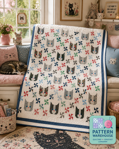 #298 Kittens Quilt Pattern By Camille Roskelley From Thimble Blossoms - PAPER/PRINTED