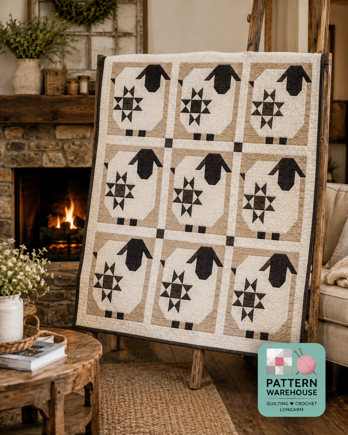 #188 Wooly Stars for Coriander Quilts by Corey Yoder - PAPER/PRINTED