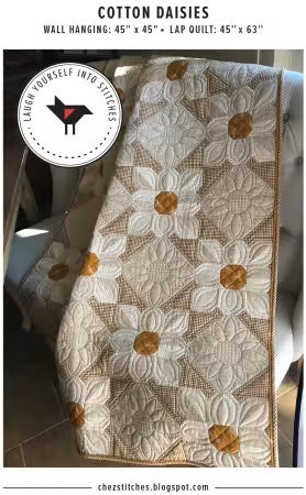 Cotton Daisies From Laugh Yourself Into Stitches by Karen Walker - PAPER/PRINTED
