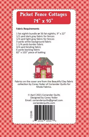 #186 Picket Fence Cottages - PAPER/PRINTED
