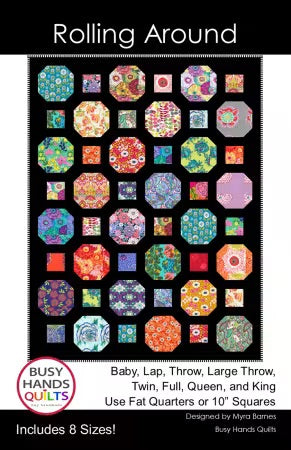 Rolling Around From Busy Hands Quilts By Myra Barnes - PAPER/PRINTED