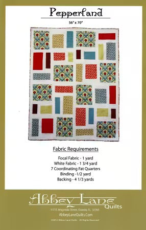 #178 - Pepperland From Abbey Lane Quilts By Janice Lijenquist and Marcea Owen - PAPER/PRINTED