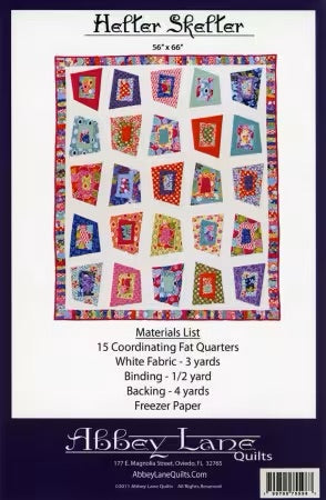 #153 Helter Skelter From Abbey Lane Quilts Quilt Pattern By Janice Liljenquist and Marcea Owen - PAPER/PRINTED
