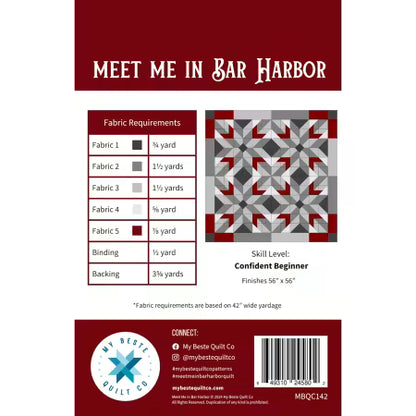 Meet Me In Bar Harbor From My Beste Quilt Co By Renee Den Beste - PAPER/PRINTED