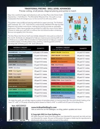 Sew Place Like Home The Complete Quilt Project From Art East Quilting Co. - PAPER/PRINTED