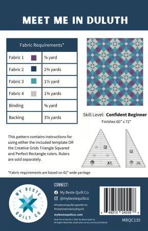 Meet Me In Duluth From My Beste Quilt Co By Renee Den Beste - PAPER/PRINTED