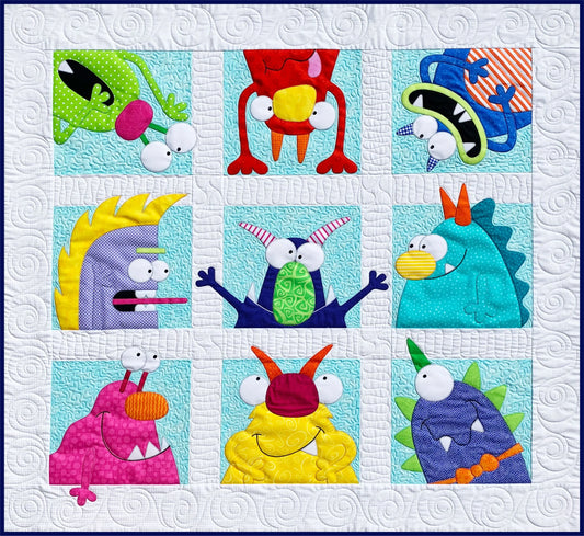 Monsters Quilt Pattern From Amy Bradley Designs By Amy Bradley - PAPER/PRINTED