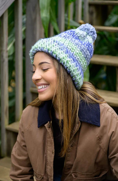Waistcoat Stitch Hat (Crochet) From Lion Brand Yarn - FREE DIGITAL