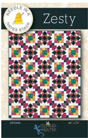 Zesty Quilt Pattern By Tiffany Hayes From Needle in a Hayes Stack - PAPER/PRINTED