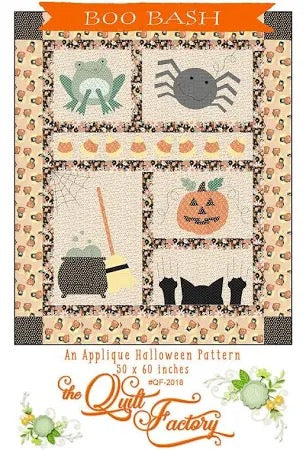 Boo Bash from The Quilt Factory by Deb Grogan - An Applique Halloween Pattern - PAPER/PRINTED