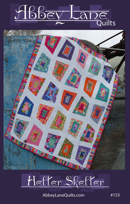 #153 Helter Skelter From Abbey Lane Quilts Quilt Pattern By Janice Liljenquist and Marcea Owen - PAPER/PRINTED