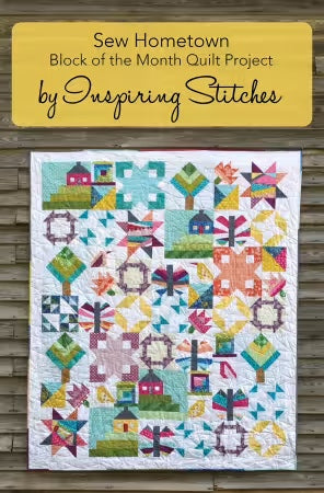 The Sew Hometown Postcard Block of the Month From Sewing Loft by Inspiring Stitches by Heather Valentine - PAPER/PRINTED