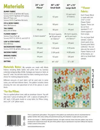 Cottontails Quilt Pattern From Elizabeth Hartman By Elizabeth Hartman - PAPER/PRINTED