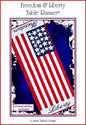 Freedom & Liberty Table Runner Machine Embroidery from Janine Babich Design - PAPER/PRINTED - DOWNLOAD KEY INCLUDED