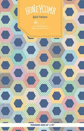 Honeycomb Quilt Pattern From Riley Blake Designs By Lori Holt of Bee in my Bonnet - PAPER/PRINTED