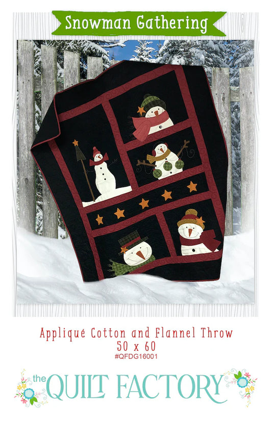 Snowman Gathering From The Quilt Factory by Deb Grogan - PAPER/PRINTED