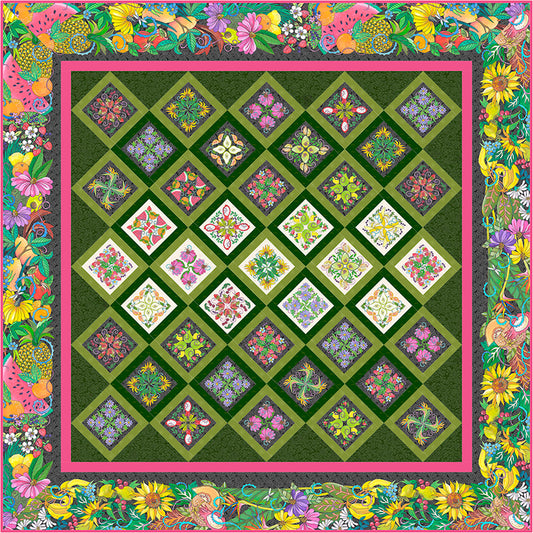 Fruitopia Fussie Quilt From Free Spirit By Helen Godden - FREE DIGITAL