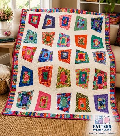 #153 Helter Skelter From Abbey Lane Quilts Quilt Pattern By Janice Liljenquist and Marcea Owen - PAPER/PRINTED