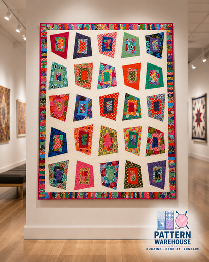 #153 Helter Skelter From Abbey Lane Quilts Quilt Pattern By Janice Liljenquist and Marcea Owen - PAPER/PRINTED