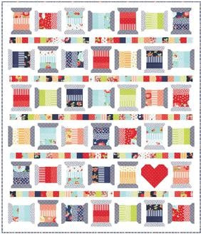 #213 Spools 2 From Thimble Blossoms By Camille Roskelley - PAPER/PRINTED
