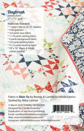 #241 Daybreak By Camille Roskelley From Thimble Blossoms - PAPER/PRINTED
