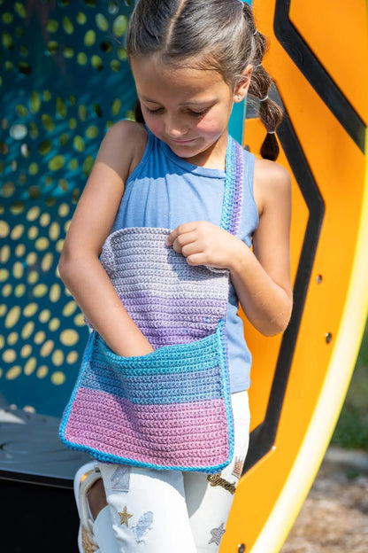 Cat Ear Messenger Bag (Crochet) From Lion Brand Yarn - FREE DIGITAL