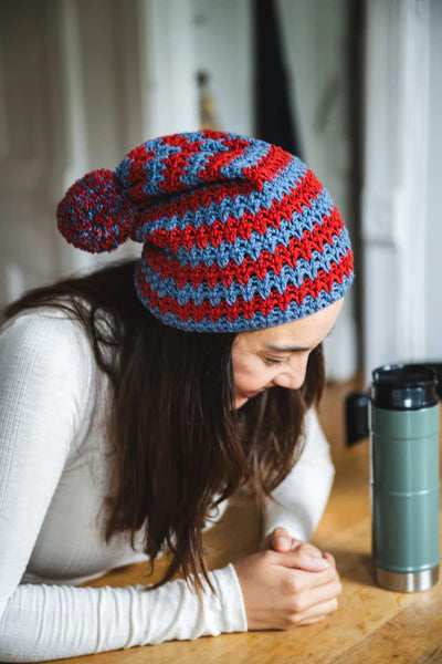V-Stitch Hat (Crochet) From Lion Brand Yarn - FREE DIGITAL