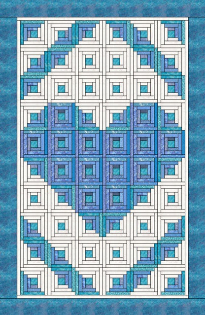 #441 Loving Heart Quilt Pattern From Pleasant Valley Creations By Diana Beaubien - PAPER/PRINTED