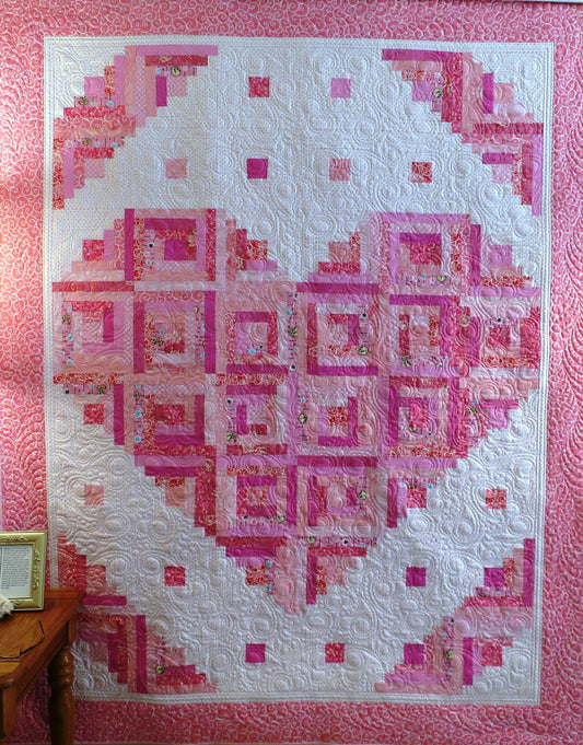 #441 Loving Heart Quilt Pattern From Pleasant Valley Creations By Diana Beaubien - DIGITAL
