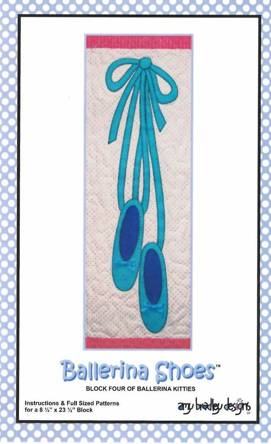Ballerina Shoes (Block Four of Ballerina Kitties) From Amy Bradley Designs - PAPER/PRINTED