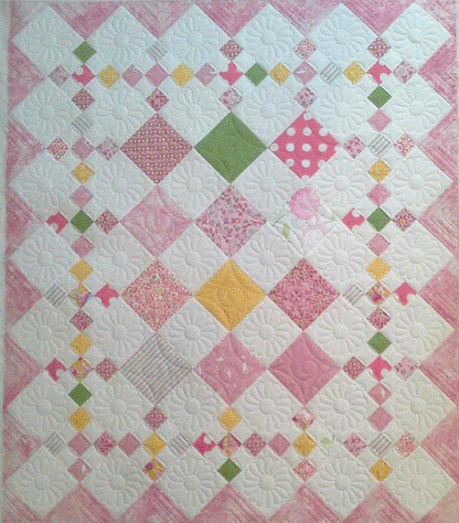 #415 Diamond Patch Pattern From Pleasant Valley Creations By Diana Beaubien - PAPER/PRINTED